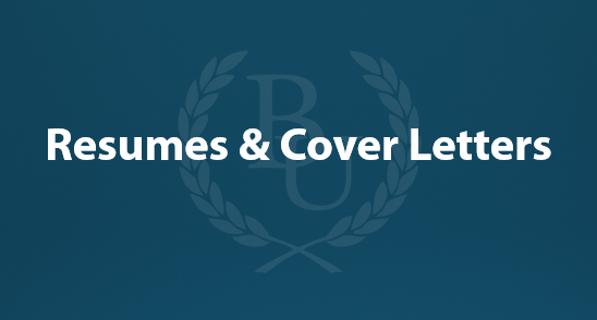 Resumes and Cover Letters